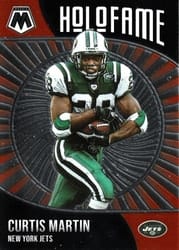 2021 Panini Mosaic HoloFame Curtis Martin #19 card