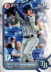 2022 Bowman 1st Edition Base Set Curtis Mead #BPPF-10 card