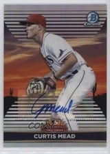 2022 Bowman Chrome 2021 AFL Fall Stars Autographs Curtis Mead #AFLS-16 card