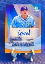 2022 Bowman Chrome Shades of Greatness Autographs Curtis Mead #SGA-CM card