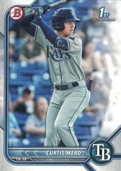 2022 Bowman Prospects Curtis Mead #BP-10 card