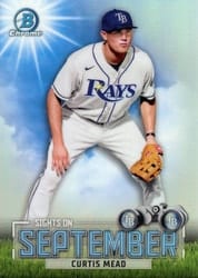 2023 Bowman Sights on September Curtis Mead #SOS-20 card