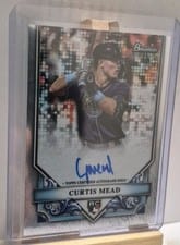 2024 Bowman Sterling Rookie Autographs Curtis Mead #RA-CM card