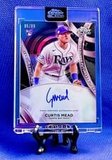 2024 Topps Chrome Black Super Futures Autographs Curtis Mead #SFA-CM card