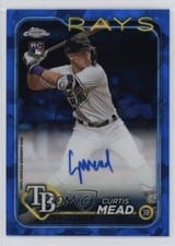 2024 Topps Chrome Sapphire Edition Chrome Sapphire Autographs Curtis Mead #CSA-CME card