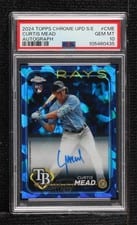2024 Topps Chrome Update Sapphire Edition Autographs Curtis Mead #USA-CME card