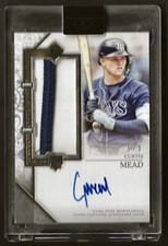 2024 Topps Transcendent Collection Rookie Showcase Patch Autographs Curtis Mead #RSPA-CM2 card