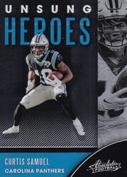 2020 Panini Absolute Unsung Heroes Curtis Samuel #12 card