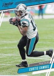 2020 Panini Prestige Base Set Curtis Samuel #128 card