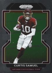 2021 Panini Prizm Base Set Curtis Samuel #209 card