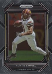 2022 Panini Prizm Base Set Curtis Samuel #295 card