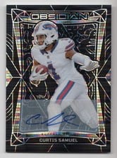 2024 Panini Obsidian Base International Signatures Curtis Samuel #21 card