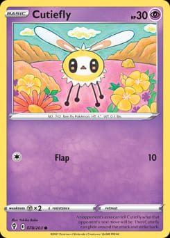 Evolving Skies Cutiefly #78 card