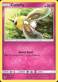 Lost Thunder Cutiefly #145 card