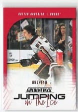 2024-25 Upper Deck Credentials Jumping on the Ice Cutter Gauthier #JI-CG card