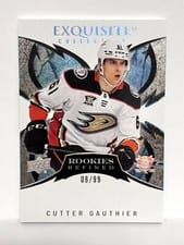 2024-25 Upper Deck Ice Exquisite Collection Rookies Refined Cutter Gauthier #RR-7 card