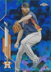 2020 Topps Chrome Update Sapphire Edition Base Set Cy Sneed #U-224 card