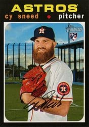 2020 Topps Heritage Base Set Cy Sneed #624 card