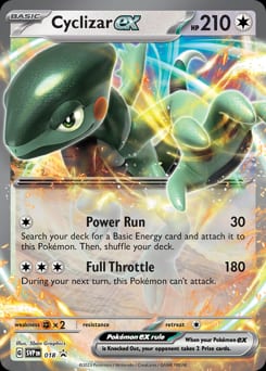 Scarlet & Violet Black Star Promos Cyclizar ex #18 card