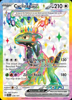 Surging Sparks Cyclizar ex #228 card