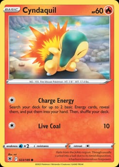Astral Radiance Cyndaquil #23 card