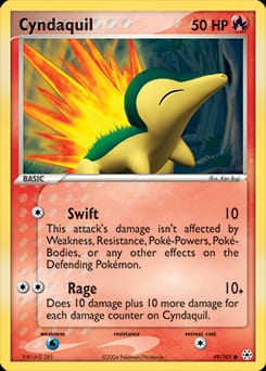 2004 Hidden Legends Cyndaquil #59 card