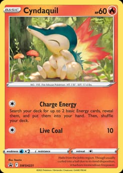 2019 SWSH Black Star Promos Cyndaquil #SWSH221 card