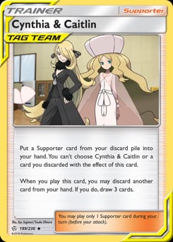 2019 Cosmic Eclipse Cynthia & Caitlin #189 card