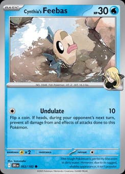 Destined Rivals Cynthia's Feebas #52 card