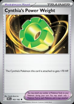 Destined Rivals Cynthia's Power Weight #162 card