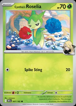 Destined Rivals Cynthia's Roselia #7 card
