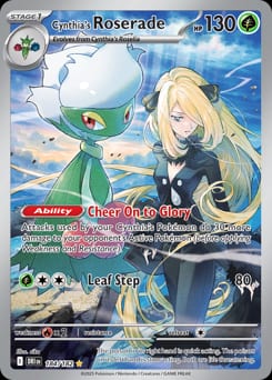 Destined Rivals Cynthia's Roserade #184 card