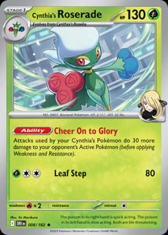 Destined Rivals Cynthia's Roserade #8 card