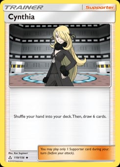 Ultra Prism Cynthia #119 card