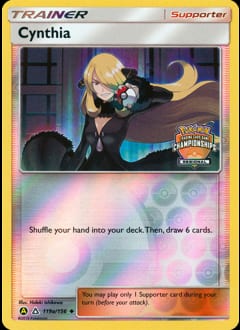 Ultra Prism Cynthia #119a card