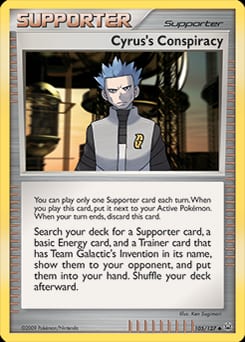 2009 Platinum Cyrus's Conspiracy #105 card