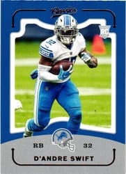 2020 Panini Chronicles Classics D'Andre Swift #CL-10 card