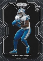 2020 Panini Chronicles Prizm Black D'Andre Swift #PB-8 card