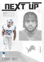 2020 Panini Playbook Next Up D'Andre Swift #NU-9 card
