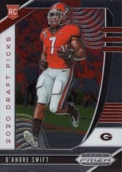 2020 Panini Prizm Draft Picks Base Set D'Andre Swift #120 card
