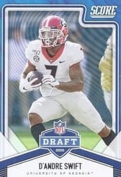 2020 Score NFL Draft D'Andre Swift #NFL-13 card