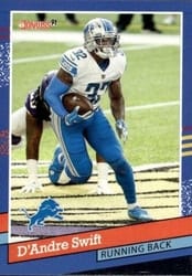 2021 Donruss Retro 1991 D'Andre Swift #91-9 card