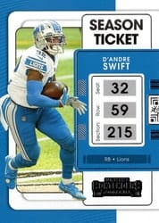 2021 Panini Contenders Base Set D'Andre Swift #32 card