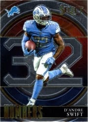 2021 Panini Select Select Numbers D'Andre Swift #SN-17 card