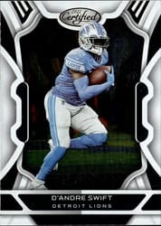 2022 Panini Certified Base Set D'Andre Swift #34 card