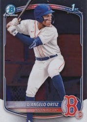 2025 Bowman Chrome Prospects D'Angelo Ortiz #BCP-61 card