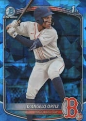 2025 Bowman Sapphire Edition Base Set D'angelo Ortiz #BCP-61 card