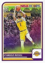 2023-24 Hoops Haunted Hoops Base Set D'Angelo Russell #12 card
