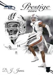 2024 Panini Prestige Base Set D.J. James #377 card