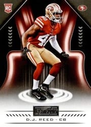 2018 Panini Playbook Base Set D.J. Reed #200 card